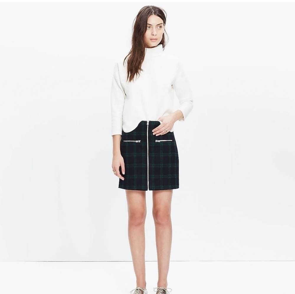 VGUC Madewell Plaid Skirt size 8